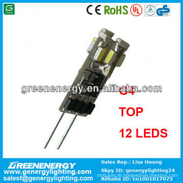 LED g4 12smd 3014 leds top 0,54 watt marine glühbirne auto glühbirne high power energy spart große qulity